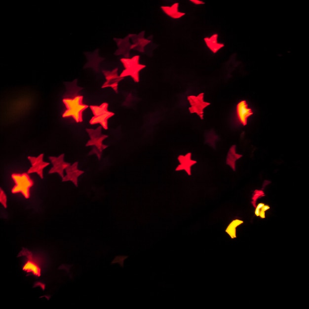 Gratis foto close-up gloeiende sterren
