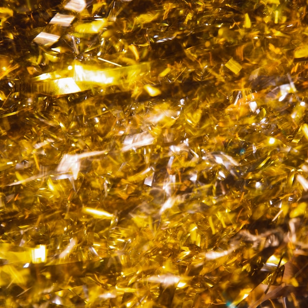 Close-up gouden confetti voor Nieuwjaarsverjaardag