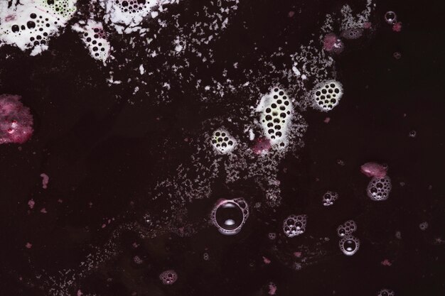 Close-up kleine schuimbellen