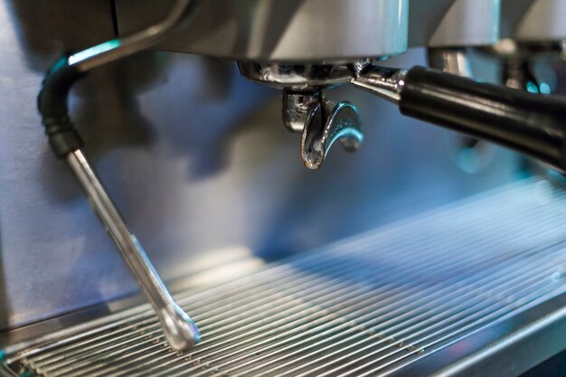 Close-up koffiemachine