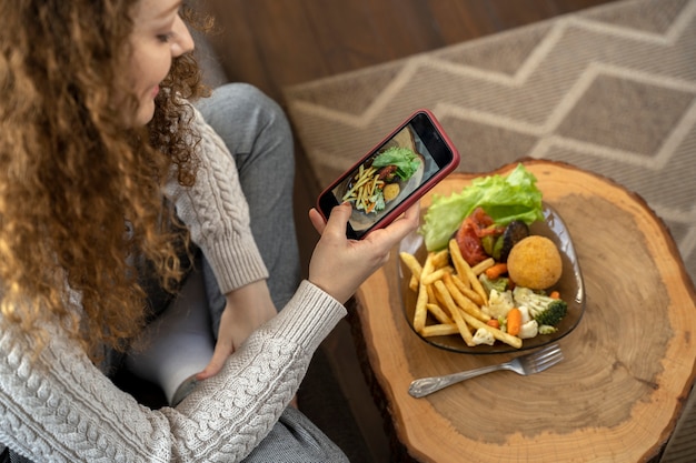 Close-up op eten van voedselliefhebbers