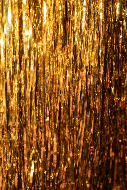 Close-up op gouden vonken en glitter