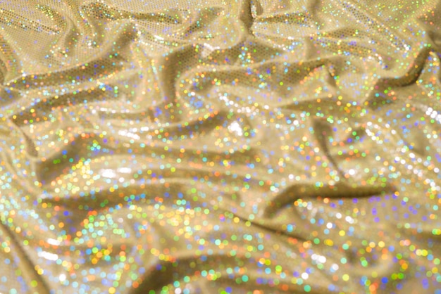 Close-up op gouden vonken en glitter