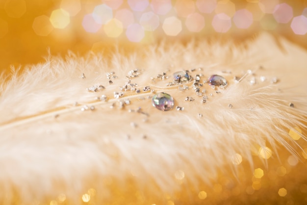 Gratis foto close-up op gouden vonken en glitter