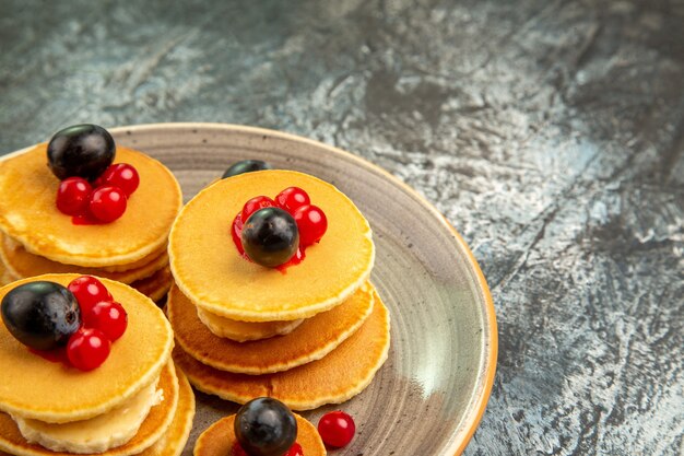 Close-up op heerlijke pannenkoekenstapel