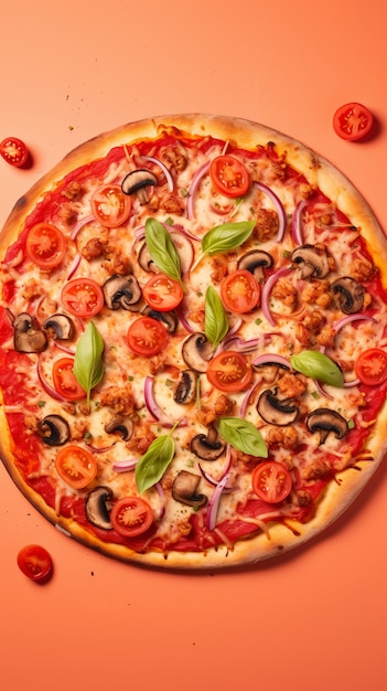 Gratis foto close-up op heerlijke pizza