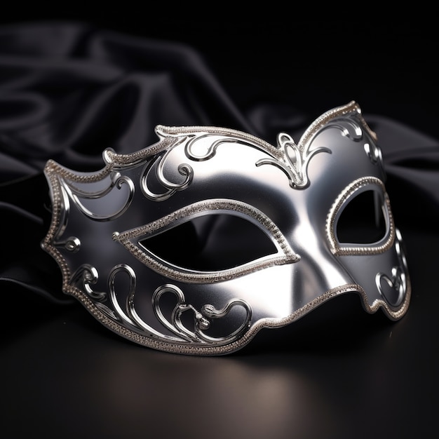 Close-up op metalen masker