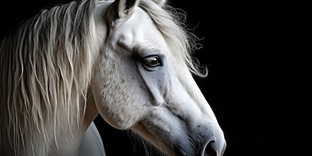 Close-up op paardenhoofd