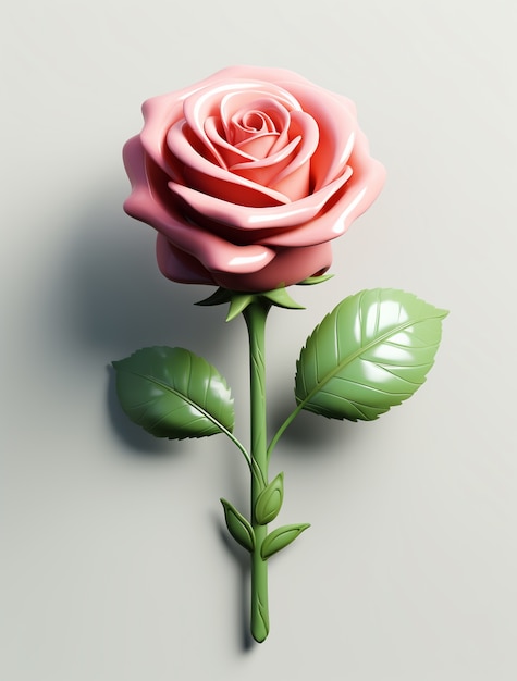 Gratis foto close-up op roos geïsoleerd