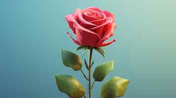 Gratis foto close-up op roos geïsoleerd