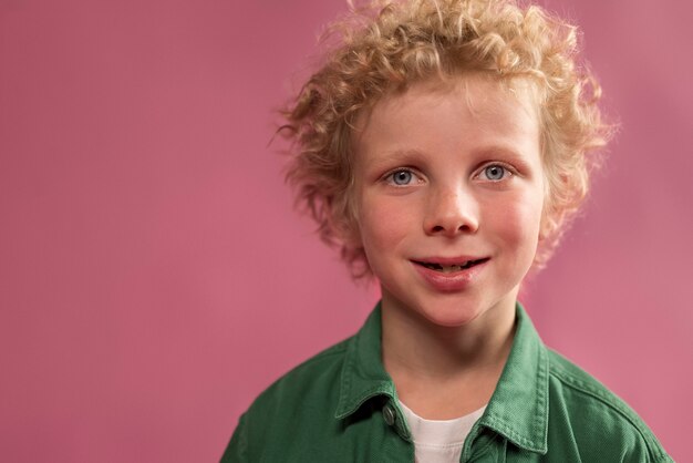 Close-up op schattig kinderportret