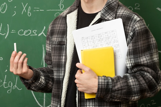 Close-up op stilleven van harde examens