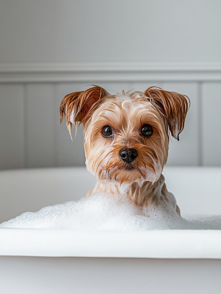 Gratis Foto close-up portret van een yorkshire-hond