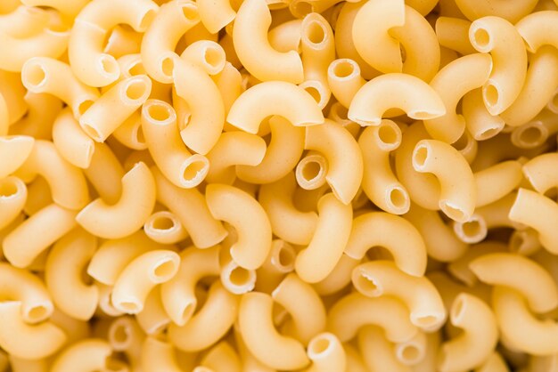 Close-up rauwe pasta