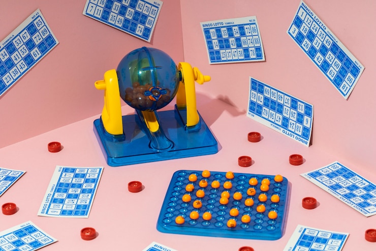 Gratis Foto close-up van bingospelelementen