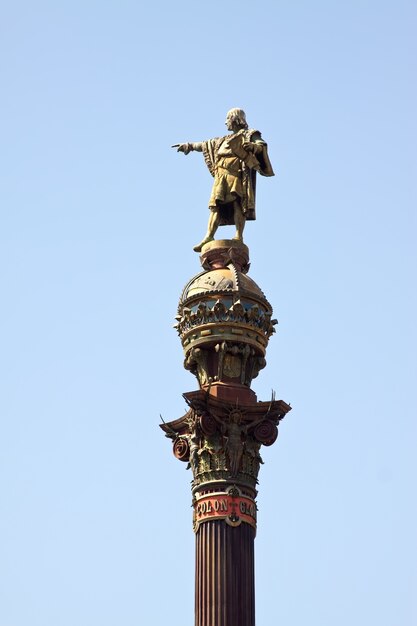 Close-up van Columbus monument