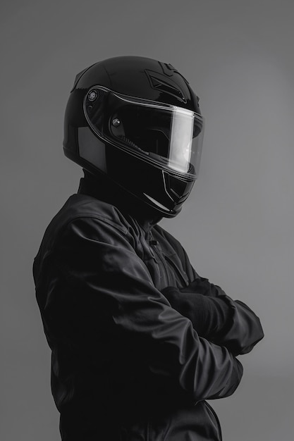 Gratis foto close-up van de motorhelm