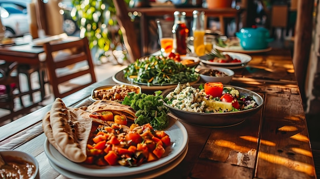 Gratis foto close-up van de smakelijke ramadan maaltijd