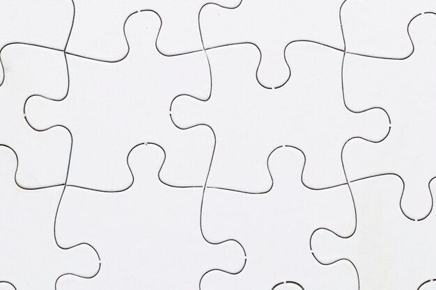 Close-up van de witte achtergrond van het puzzelnet