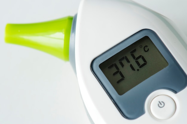 Close-up van digitale thermometer