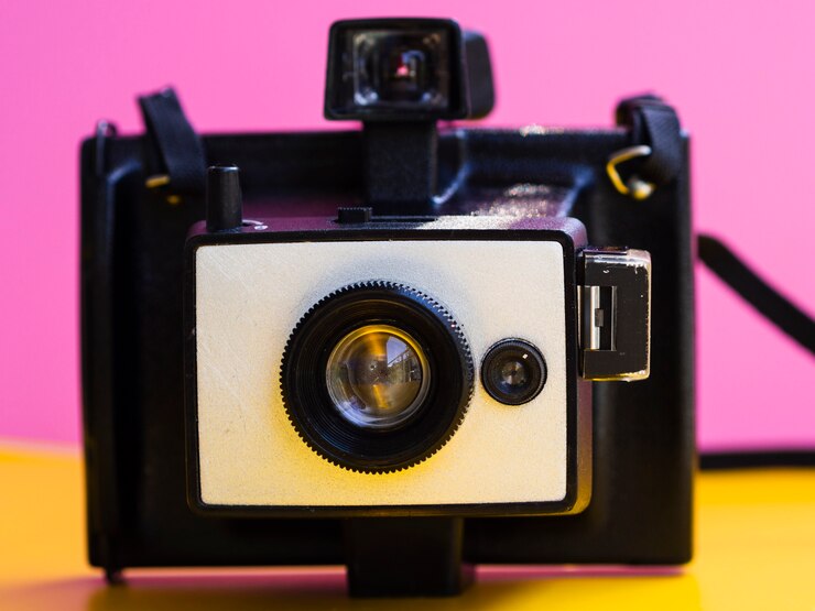 Gratis Foto close-up van een vintage fotocamera