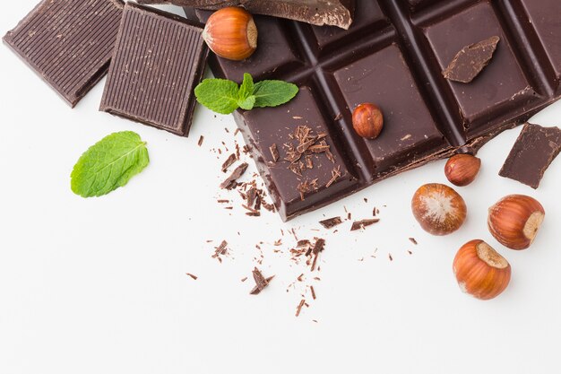 Close-up van heerlijke chocolade