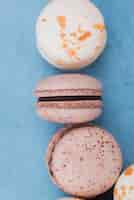 Gratis foto close-up van heerlijke macarons