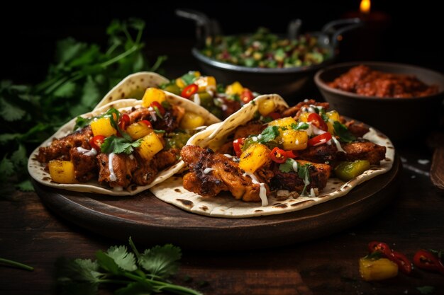Close-up van heerlijke taco's