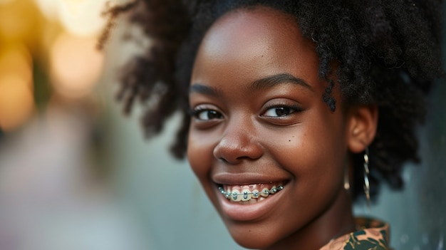 Gratis foto close-up van het portret van een opgewonden persoon