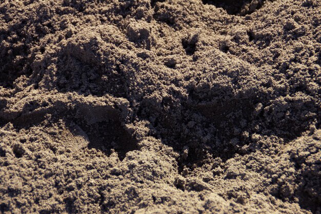 Close-up van het zandstrand