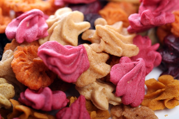 Gratis foto close up van kleurrijke snoepjes