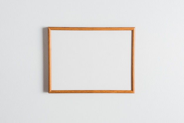 Close-up van leeg houten frame