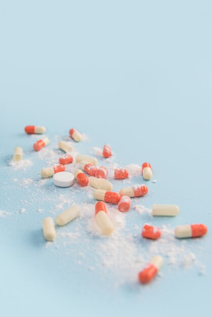 Close up van medische capsules met medicatie