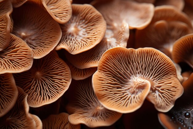 Close-up van paddenstoelen