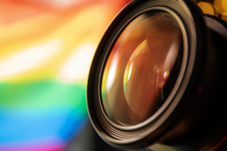 Gratis Foto close-up van professionele cameralens