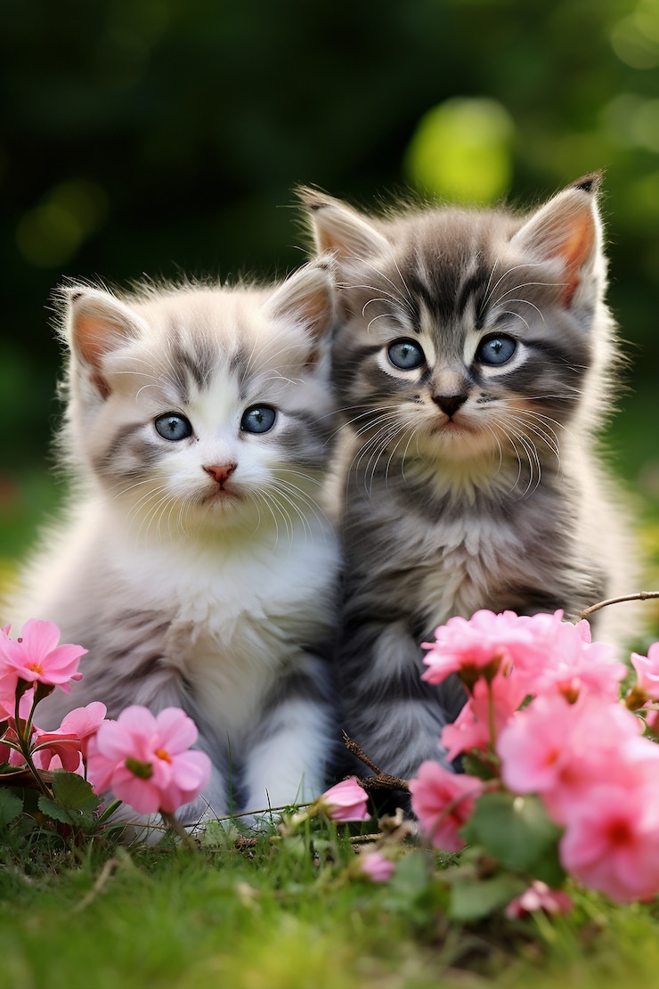 Gratis Foto close-up van schattige kittens