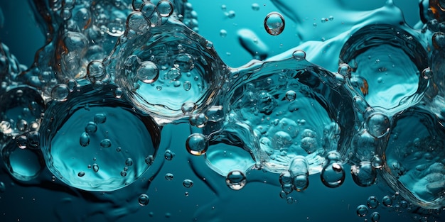 Gratis foto close-up van stromend water met bubbels