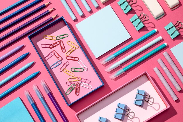 Close-up van terug naar school concept regeling
