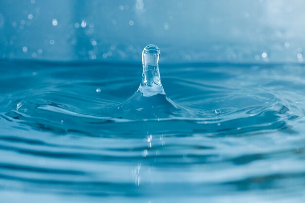 Close-up van water splash