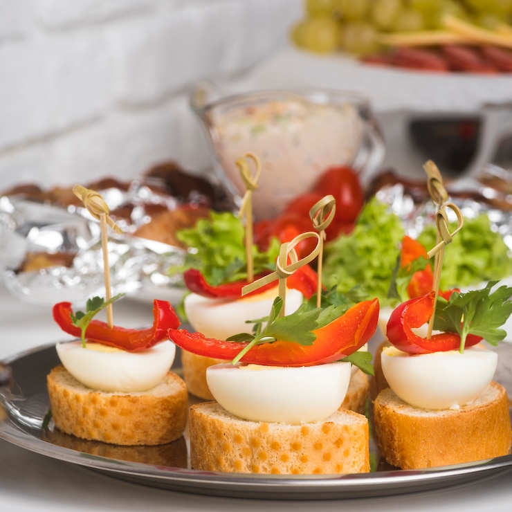 Gratis Foto close-up verse bruschettas