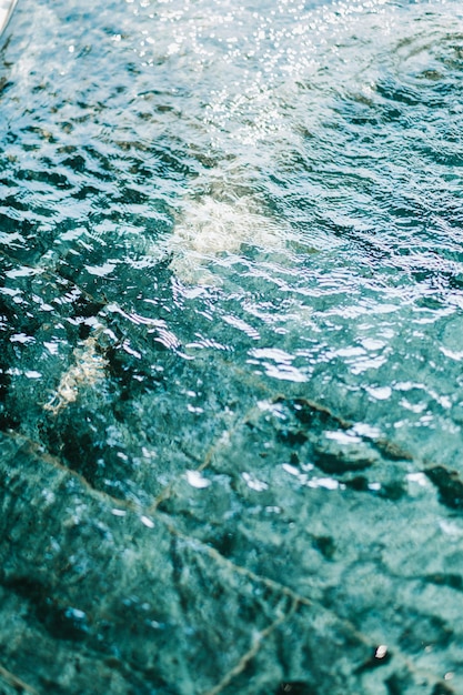 close-up water in het zwembad