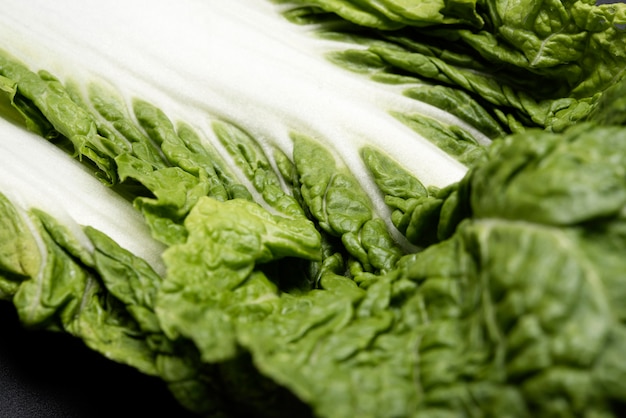 Close-upblad van salade