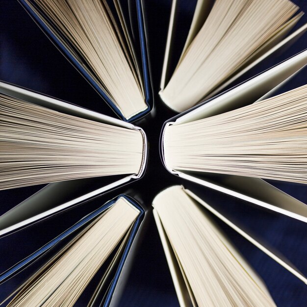 Close-upcirkel van boeken