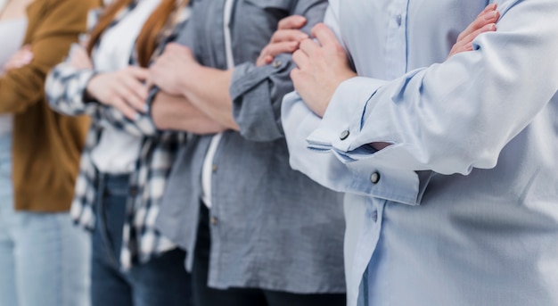 Close-upgemeenschap van vrouwen samen