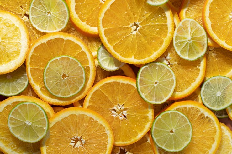 Gratis Foto close-uptextuur van citrusvruchtenplakken
