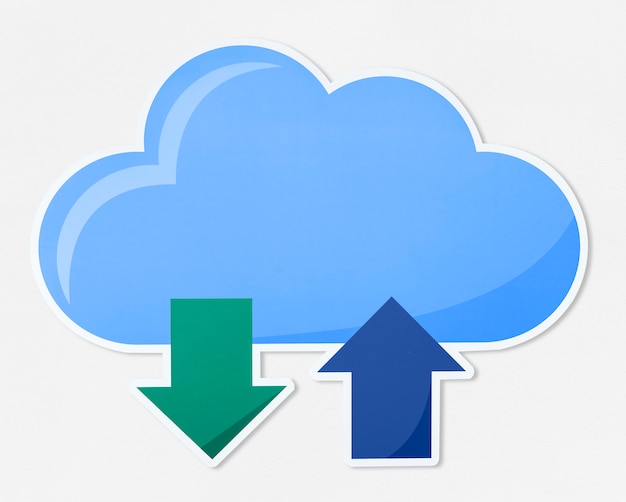 Cloud computing-illustratiepictogram