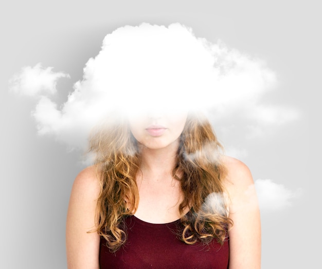 Gratis foto cloud verborgen dilemma depressie gelukzaligheid