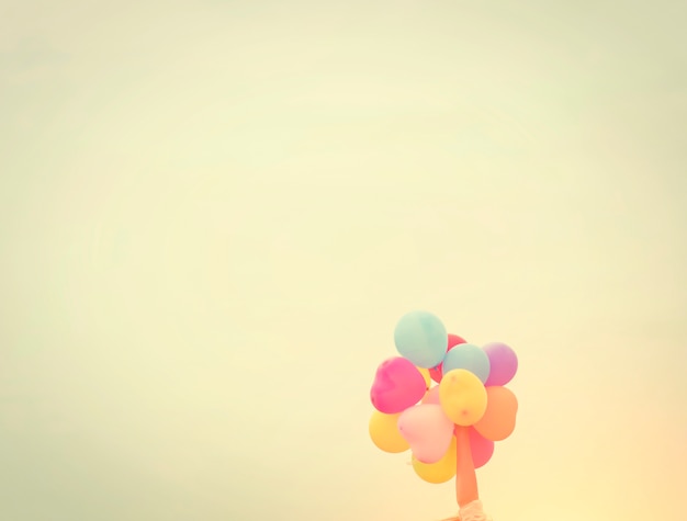 Colofur ballonnen in de lucht