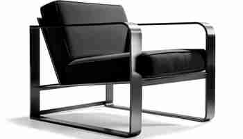 Gratis foto comfortabele fauteuil in modern design witte achtergrond gegenereerd door ai