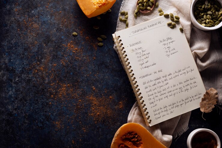Gratis Foto compositie voor het maken van pompoentaart